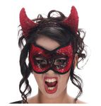 Devil Maske mit Hörnern 