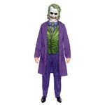 Joker Kostüm für Erwachsene mit lila Anzug und typischem Clown‑Maske für Halloween und Cosplay