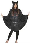 Katzenponcho für Damen mit Ohren und Kapuze