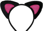 Flauschiger Katzenohren Haarreif für Katzenkostüm