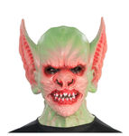 Grüne Koboldmaske für Halloween und Kostümpartys