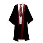 chwarzer Hogwarts‑Umhang im Harry‑Potter‑Stil für Kostüme und Cosplay