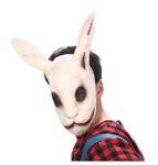 Realistische Hasenmaske für Fasching, Halloween und Tierkostüme