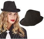 Gatsby‑Gangster‑Hut gestreift im 1920er‑Stil.