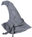 Grauer Zaubererhut für Magierkostüm