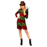 Freddy Krueger Damenkostüm  